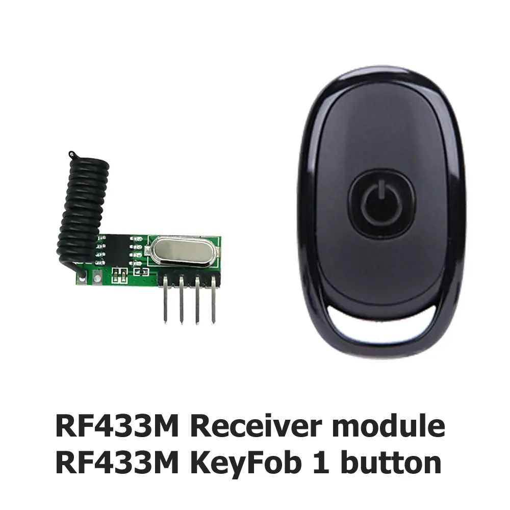Remote Keyfob and Receiver RF433MHz module